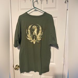 Ruger Firearms T-Shirt Size 3XL Ammo Bird Logo Green